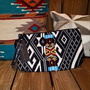 Tribal pattern clutch